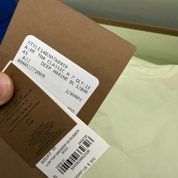 Burberry Blue Trainers - Picture 6 of 10